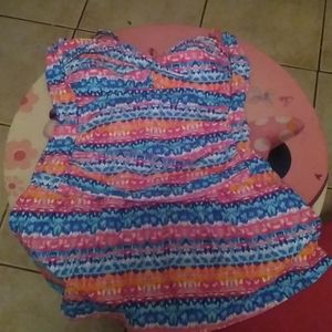 A one piece bathing suit